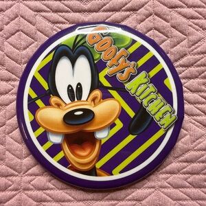 Disneyland Resort Hotel Goofy's Kitchen Purple 3" Button